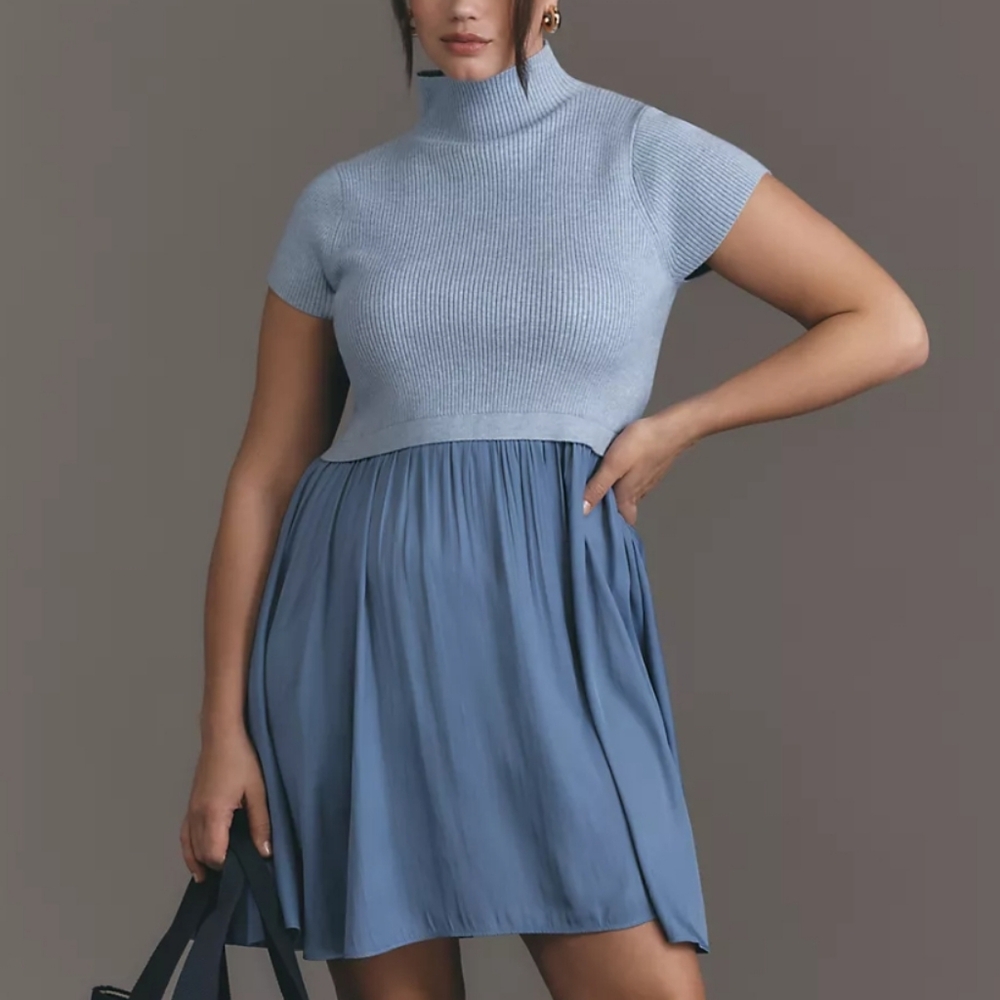 🍒NWT🍒 ANTHROPOLOGIE PASTEL BLUE DRESS